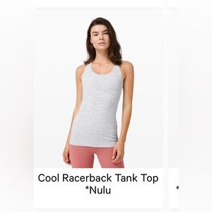 Lululemon cool racer back tank nulu